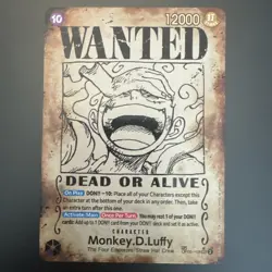 Monkey D Luffy Wanted Poster OP05-119 SEC Special Alt Art One Piece TCG English - Image 1
