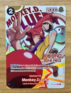 One Piece Round 1 Monkey D. Luffy English Promo OP16-095 - Image 1