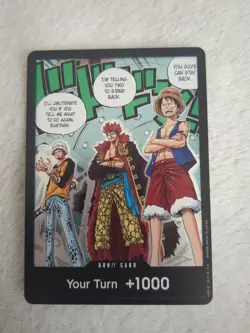 One Piece Card Game TCG - DON!! Luffy Law Kid (DP04/ OP07) English Alt Art Card - Image 1