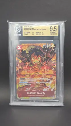One Piece Monkey .D. Luffy OP01-024 Alt Alternate English Romance Dawn BGS 9.5 - Image 1