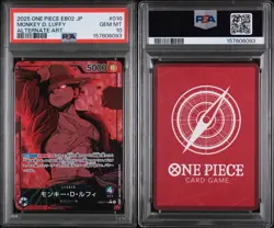 ONE PIECE 2025 EB02 ALTERNATE ART #010 MONKEY D. LUFFY PSA 10 JP - Image 3