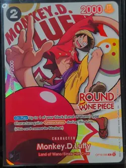 One Piece Round 1 Monkey D. Luffy English Promo OP16-095 - Image 1