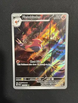 Pokemon TCG Fletchinder Paldea Evolved 199/193 Illustration Rare Holo EN 2023 LP - Image 1