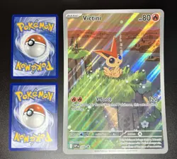 JUMBO Victini 208 Black Star Promo Victini Illustration Collection Pokemon NM - Image 1
