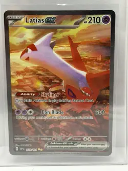 Pokemon Latias EX TCG Surging Sparks 239/191 Special Illustration Rare - Image 1