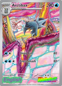 Pokemon- Arctibax [PAL - 209/193] Paldea Evolved NM Illustration Rare Holofoil - Image 1