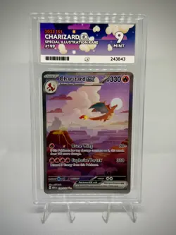 Charizard ex 151 Special Illustration Rare 199/165, graded, ACE 9 Pokemon TCG - Image 2