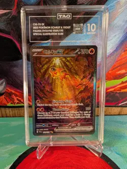 CHI-YU EX # 259/193 POKEMON PALDEA EVOLVED SPECIAL ILLUSTRATION RARE TAG 10 - Image 1