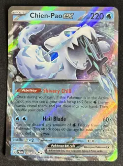 Chien-Pao ex 061/193 Paldea Evolve Double Rare Holo Pokemon TCG Card NM - Image 1