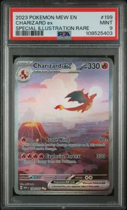 PSA 9 Charizard ex #199 Special Illustration Rare 2023 Pokemon S&V 151 MINT - Image 3