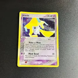 Pokemon TCG Jirachi Holo Rare Card 8/101 EX Hidden Legends MP - Image 1