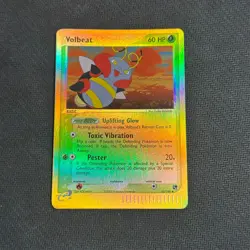 Pokemon Card Volbeat 53/100 Reverse Holo Foil Sandstorm Vintage 2003 - NM - Image 1