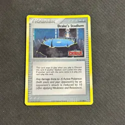 Drake's Stadium Trainer EX Power Keepers 72/108 Reverse Holo Pokemon Card - MP - Image 1