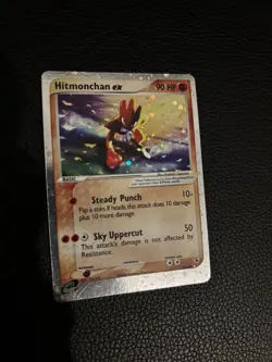 Pokemon Holo Hitmonchan EX Ruby & Sapphire Card 98/109 LP - Image 1