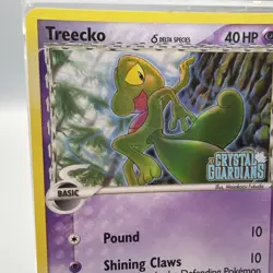 Pokemon Treecko Card 68/100 Reverse Holo Rare LP Crystal Guardians Stamped Delta - Image 2