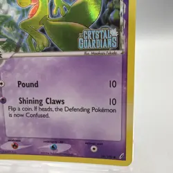 Pokemon Treecko Card 68/100 Reverse Holo Rare LP Crystal Guardians Stamped Delta - Image 4