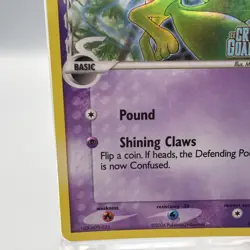 Pokemon Treecko Card 68/100 Reverse Holo Rare LP Crystal Guardians Stamped Delta - Image 5
