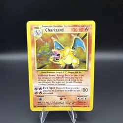 Pokemon TCG Charizard Base Set 4/102 Holo Rare 120 HP Stage 2 MP/LP - Image 1