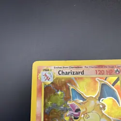 Pokemon TCG Charizard Base Set 4/102 Holo Rare 120 HP Stage 2 MP/LP - Image 3