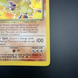 Pokemon TCG Charizard Base Set 4/102 Holo Rare 120 HP Stage 2 MP/LP - Image 5