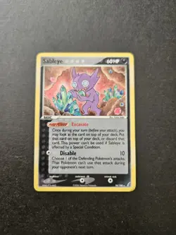 Pokemon TCG Sableye Crystal Guardians 10/100 Holo Rare Card 2006 LP+ - Image 2