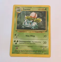 Ivysaur 30/102 Base Set 1999 English Uncommon Pokemon TCG Pokemon Card LP - Image 1