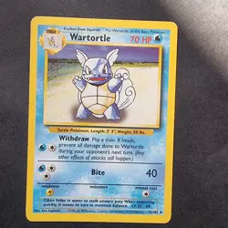 42/102 Wartortle MP Base Set Uncommon Pokemon TCG Card - Image 1