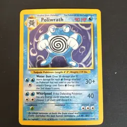 Poliwrath 13/102 Base Set Holo Rare Pokemon Card MP - Image 1