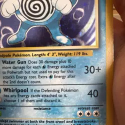 Poliwrath 13/102 Base Set Holo Rare Pokemon Card MP - Image 3