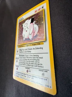 Clefairy 5/102 Holo Base Set Pokemon Card WOTC 1999 LP Vintage - Image 2