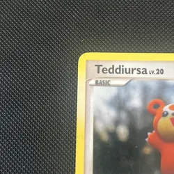 Pokemon TCG Teddiursa Card 2007 Mysterious Treasures 105/123 Non Holo LP - Image 2