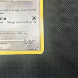 Pokemon TCG Teddiursa Card 2007 Mysterious Treasures 105/123 Non Holo LP - Image 4