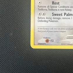 Pokemon TCG Teddiursa Card 2007 Mysterious Treasures 105/123 Non Holo LP - Image 5