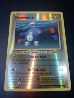 Pokemon XY Evolutions Magnemite Reverse Holo Common Card 37/108 LP - Image 1