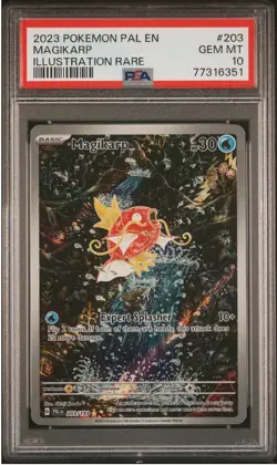 2023 Pokemon Pal En Illustration Rare: #203 Magikarp PSA 10 GEM MINT - Image 1