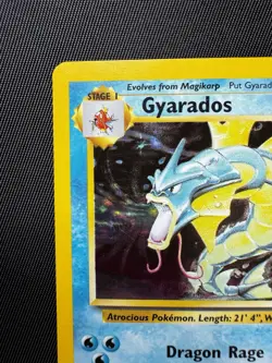 Gyarados 6/102 Base Set Holo 1999 Vintage Pokemon Card LP - Image 3