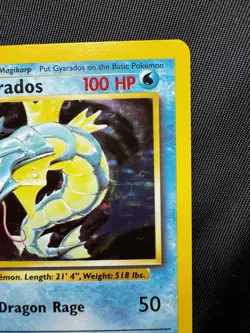 Gyarados 6/102 Base Set Holo 1999 Vintage Pokemon Card LP - Image 4