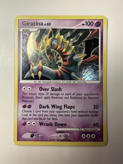 Giratina 10/127 2009 Platinum Base Set Pokemon Card TCG Cosmos Holo Rare - Lp/Mp - Image 1