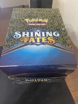 Pokemon Shining Fates Mad Party Pin Display Sealed Case *no plastic wrap* - Image 1