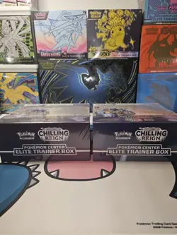 Pokemon Center Exclusive Chilling Reign Elite Trainer Box ETB (Set of 2) SEALED - Image 5