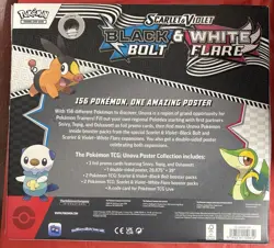 Pokemon TCG Scarlet and Violet Black Bolt White & Flare Poster Collection Sealed - Image 2