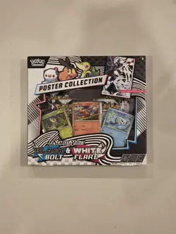 Pokemon TCG: Black Bolt & White Flare Unova Poster Collection | Brand New/Sealed - Image 1