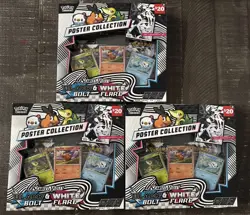 Pokemon TCG: (x3) Unova Poster Collection Black Bolt & White Flare Boxes-In Hand - Image 1
