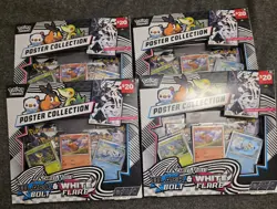 Pokemon TCG Black Bolt White Flare Unova Poster Collection Lot of 4 Sealed. - Image 1