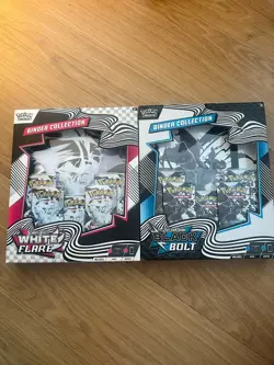 Pokemon TCG Scarlet & Violet White Flare & Black Bolt Binder collection - Image 1