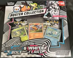 Pokemon TCG Scarlet and Violet Black Bolt White & Flare Poster Collection Sealed - Image 1