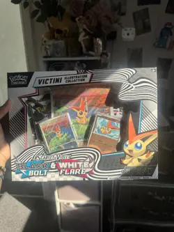 Pokemon TCG Black Bolt & White Flare Victini Illustration Collection Box - Image 1