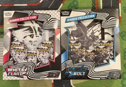 NEW Pokemon TCG White Flare & Black Bolt Binder Collection SEALED - Image 1