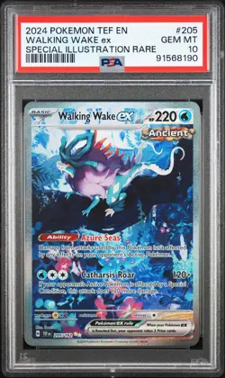 2024 POKEMON TEF EN-TEMPORAL FORCES #205 WALKING WAKE EX PSA 10 - Image 1