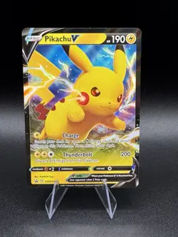 Pikachu V SWSH061 Black Star Promo Pokemon TCG Sword & Shield - NM - Image 1